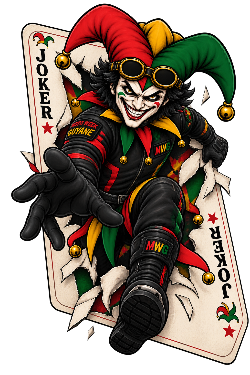 Emblème officiel Joker de la Moto Week Guyane